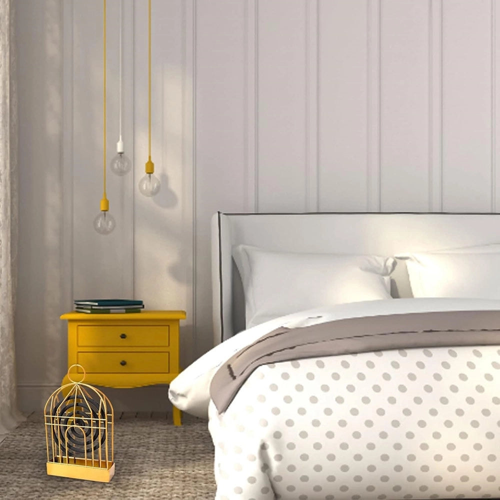 Trade Shop - Supporto A Spirale Per Zanzare Porta Bobine Contenitore Portatile Con Manico Casa Esterno -