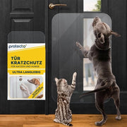 Porta di protezione per cani e gatti 90 x 60 cm – Protezione anticollissione ultrapotente per cani e gatti – Facile da installare – Protezione anticollissione trasparente per cani e gatti – Per mobili, pareti, porte finestre e balconi