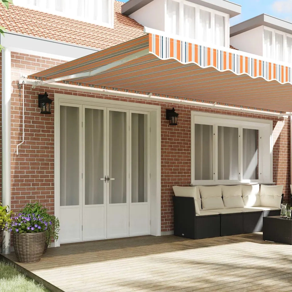 vidaXL Tenda Retrattile 600 × 350 cm Multicolore