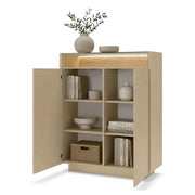 Madia Halane, Credenza 4 Ripiani, 103x40x119h cm Beige