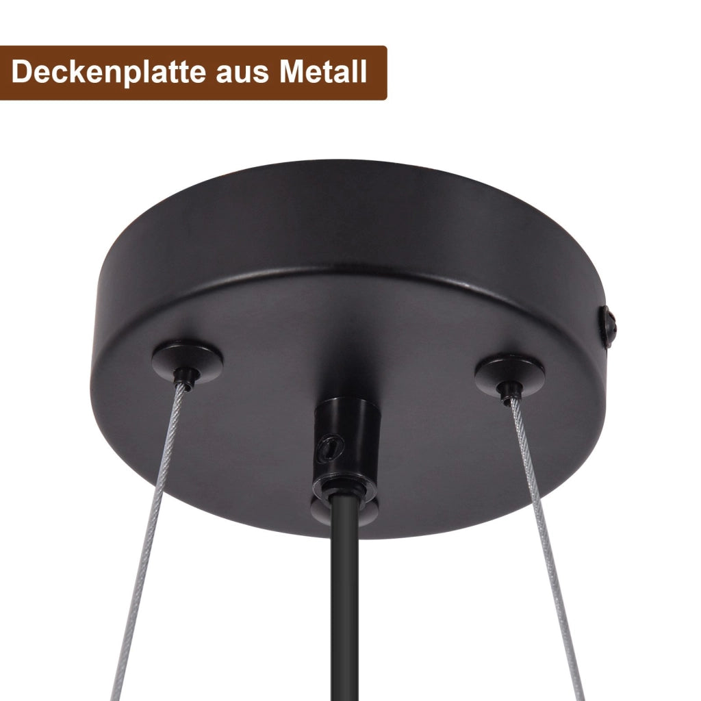 Lampada a sospensione ZMH per sala da pranzo E27 design in cristallo lampada a sospensione per soggiorno cucina