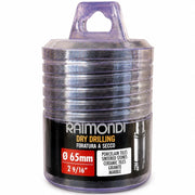 Foretto diamantato a secco raimondi attacco m14 per gres e marmo *** misura Ø65 mm ( 2 9/16”), confezione 1