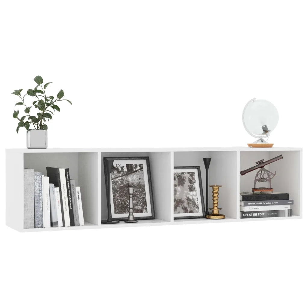 Libreria/Mobile TV | Armadietto TV | Mobile Porta TV Bianco 143x30x36 cm