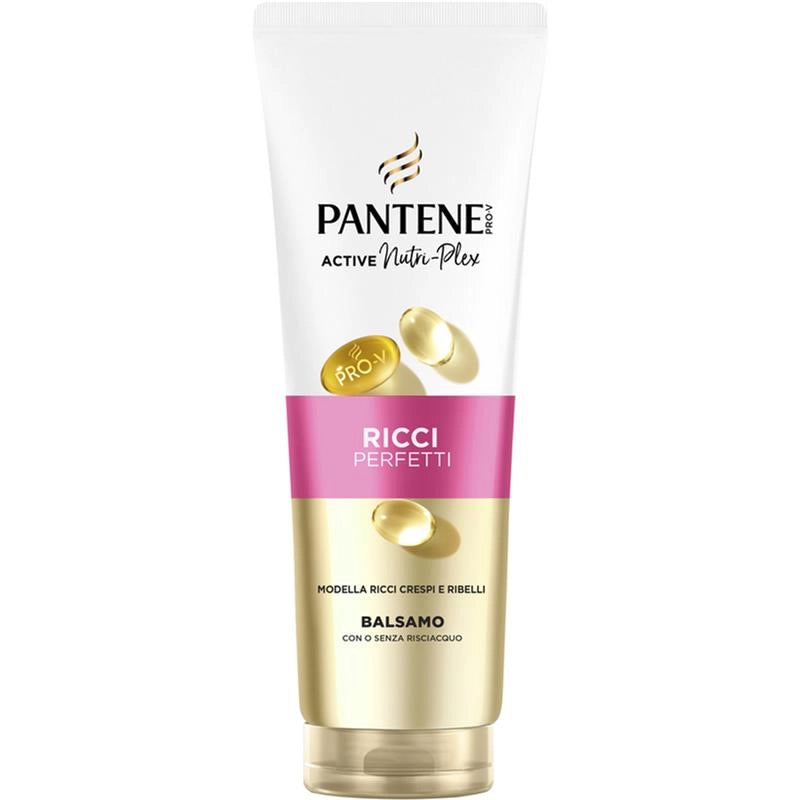 PANTENE PRO-V ACTIVE NUTRI-PLEX BALSAMO RICCI PERFETTI MODELLA RICCI CRESPI E RIBELLI CON O SENZA RISCIACQUO 200 ML