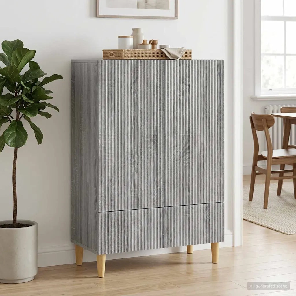 Credenza Grigio Sonoma 66 x 34,5 x 95 cm Legno ingegnerizzato 894671