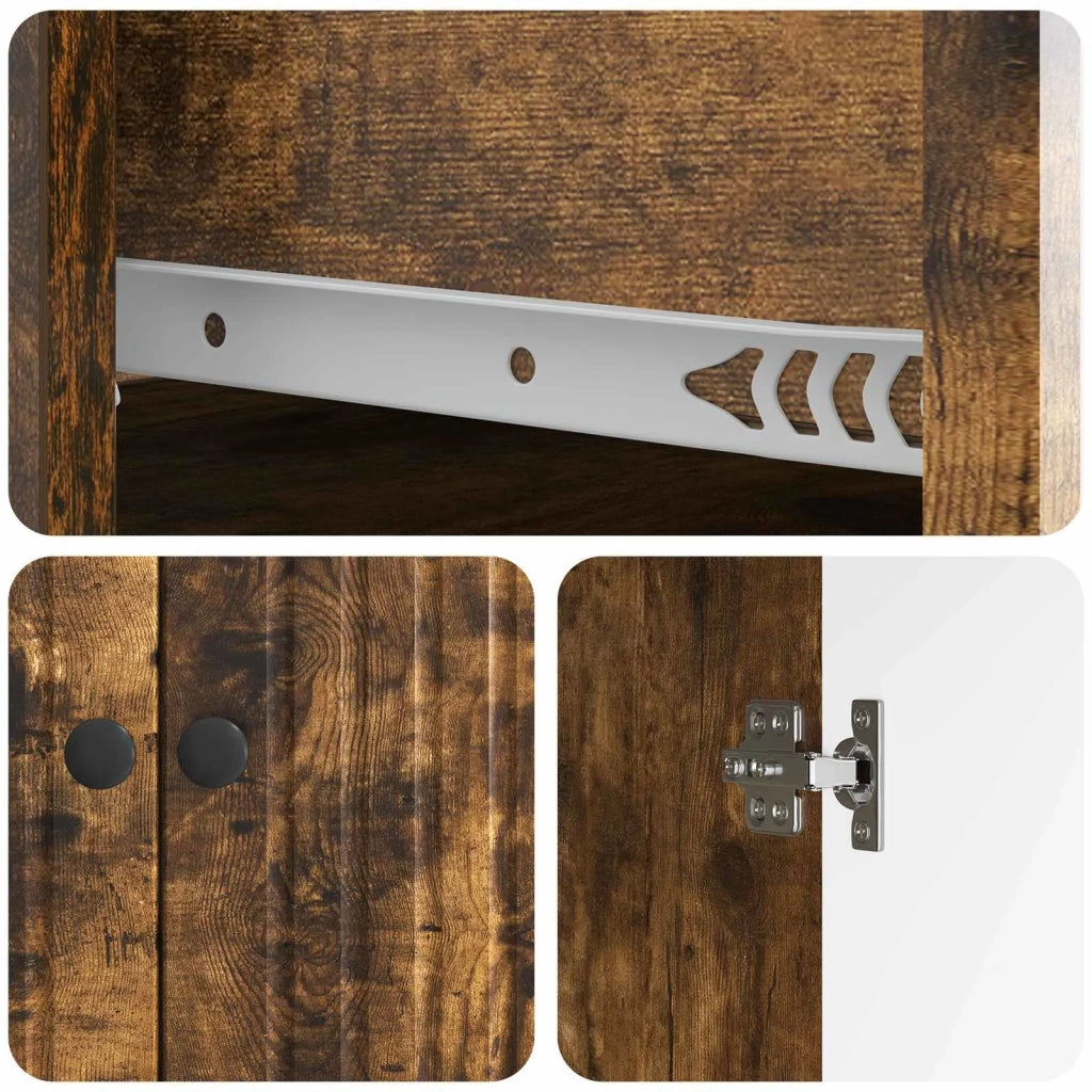 Credenza Rovere Fumo 66 x 34,5 x 90 cm Legno ingegnerizzato 894180