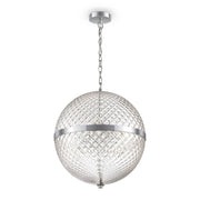 Lampada pendente Neoclassic in Metallo Yonkers Cromo