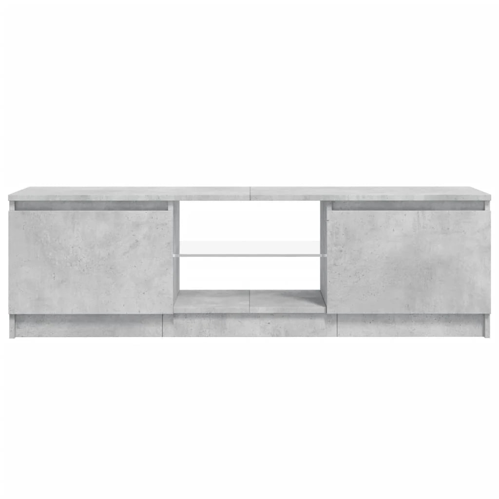 Mobile TV multimediale scaffale TV credenza mobile TV sala da pranzo soggiorno camera da letto con luci LED 120 x 30 x 35,5 cm grigio 02_0026511