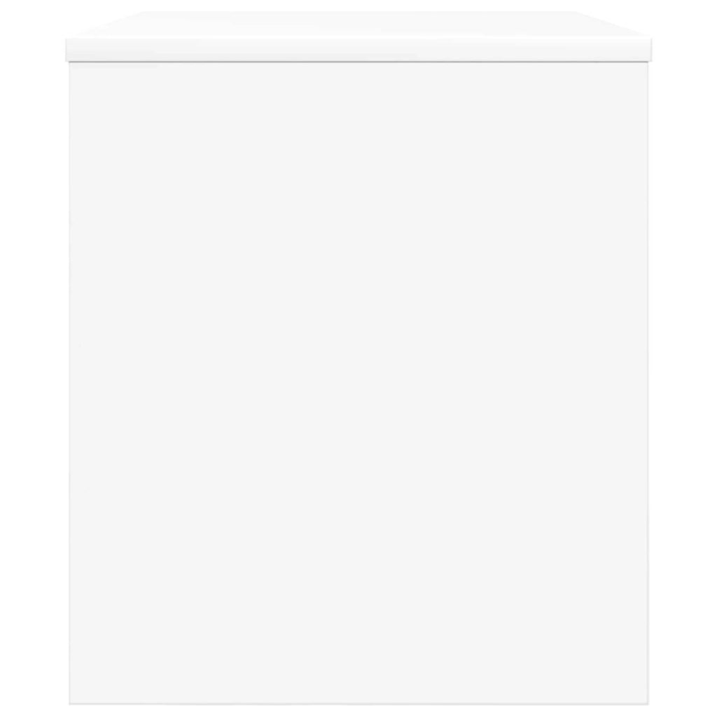 Mobile porta TV rettangolare moderno 60 x 35 x 40 cm pratico ed elegante contenitore in legno ingegnerizzato bianco 02_0058337