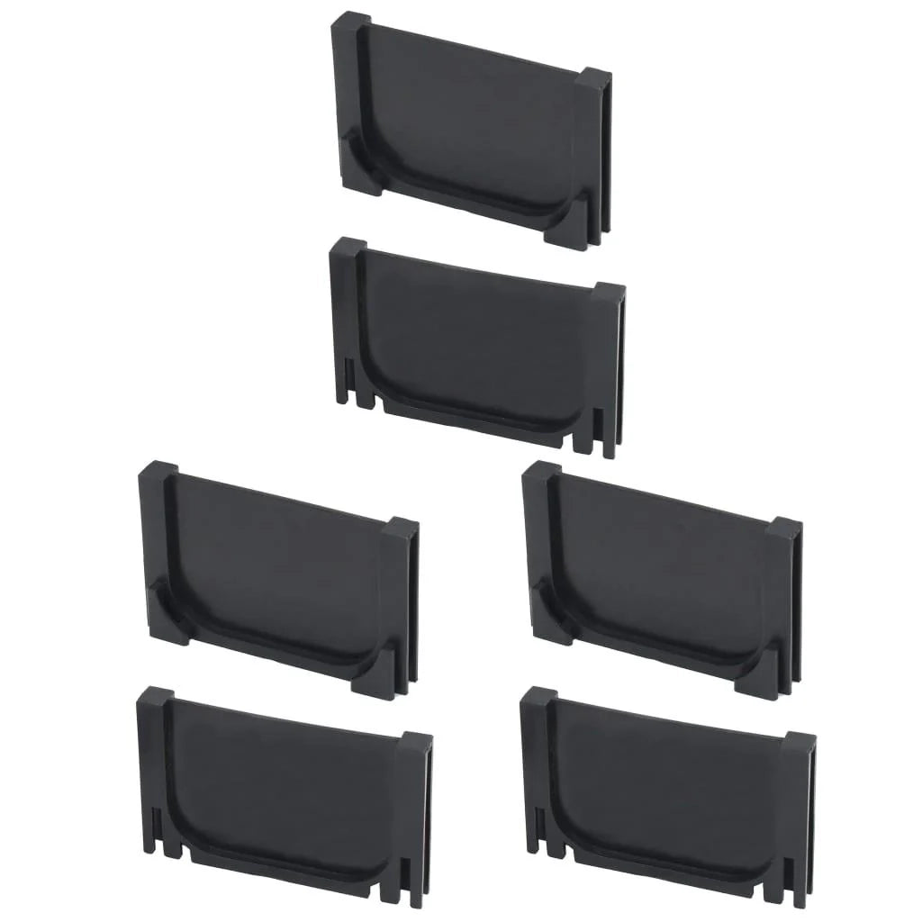 Set di tre canaline di drenaggio in plastica nera da 3 m 02_0002994
