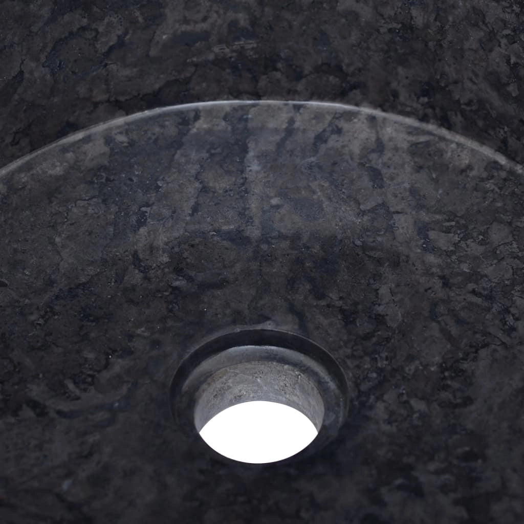 Lavandino da bagno lavabo da appoggio lavabo da WC lavabo da bagno lavabo da interno diametro 40 cm marmo nero 02_0002822