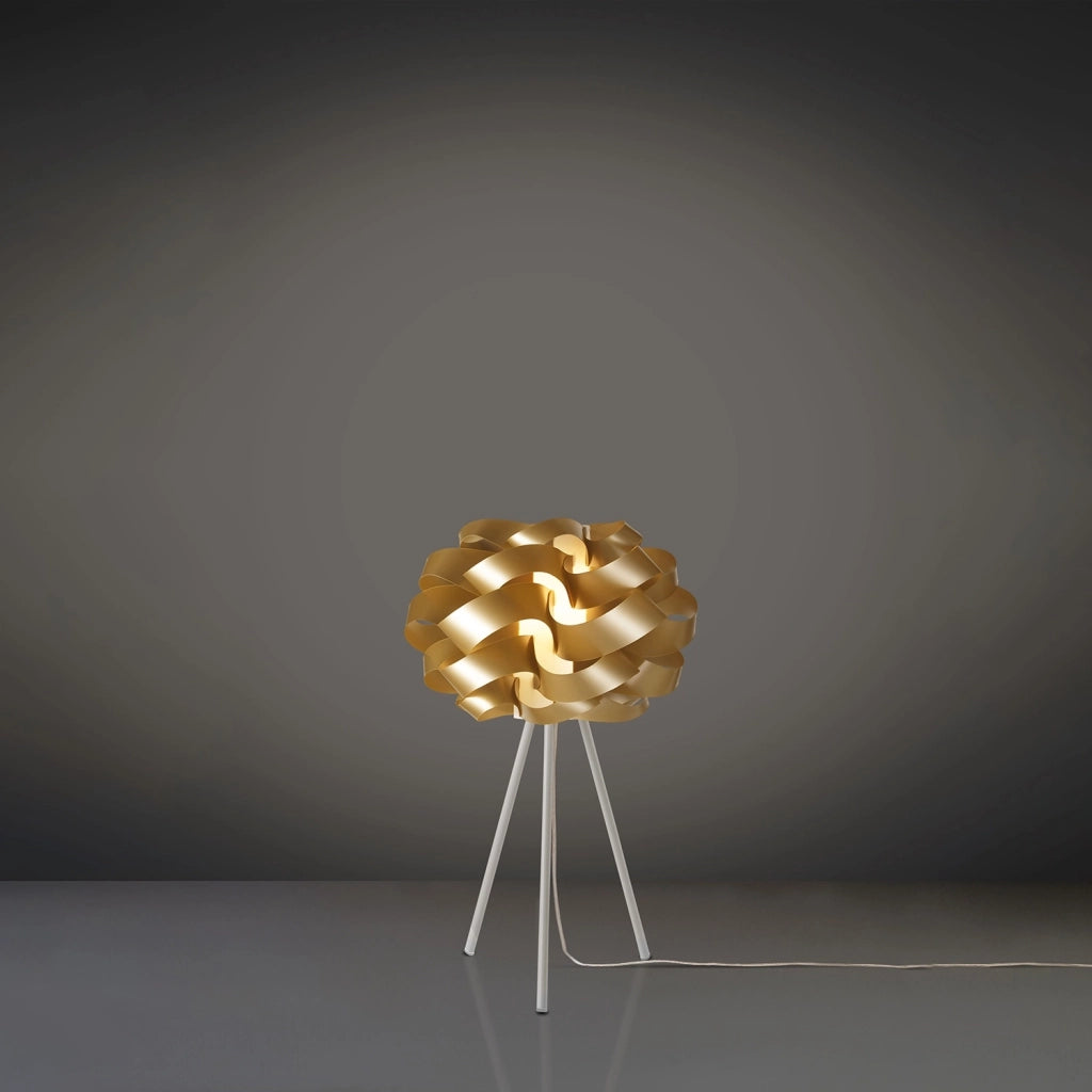 Lampada Da Scrivania Moderna Cloud Polilux ® New Gold E Metallo 1 Luce E27