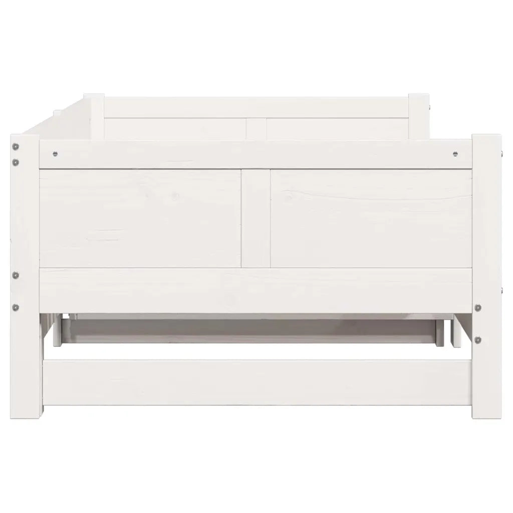Letto Giorno Estraibile Bianco 203,5 x 184 x 56,5 cm