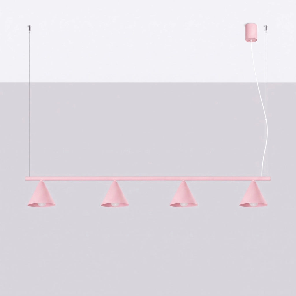Lampadario NOX 4L rosa
