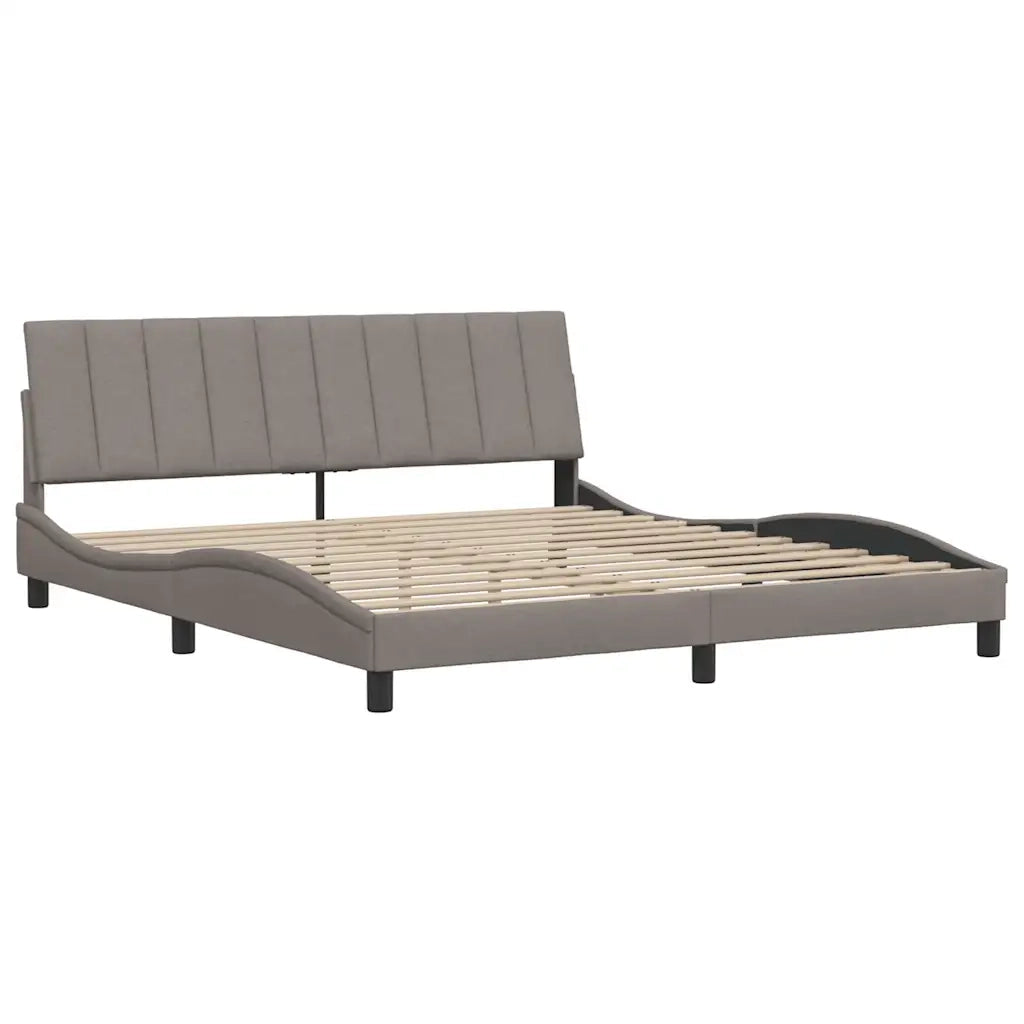 Giroletto senza Materasso Hanko Tortora 180x200 cm in Tessuto