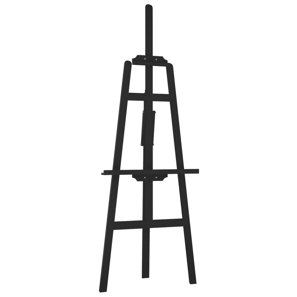 Cavalletto Nero 53,5x95x127 cm in Legno Massello di Pino
