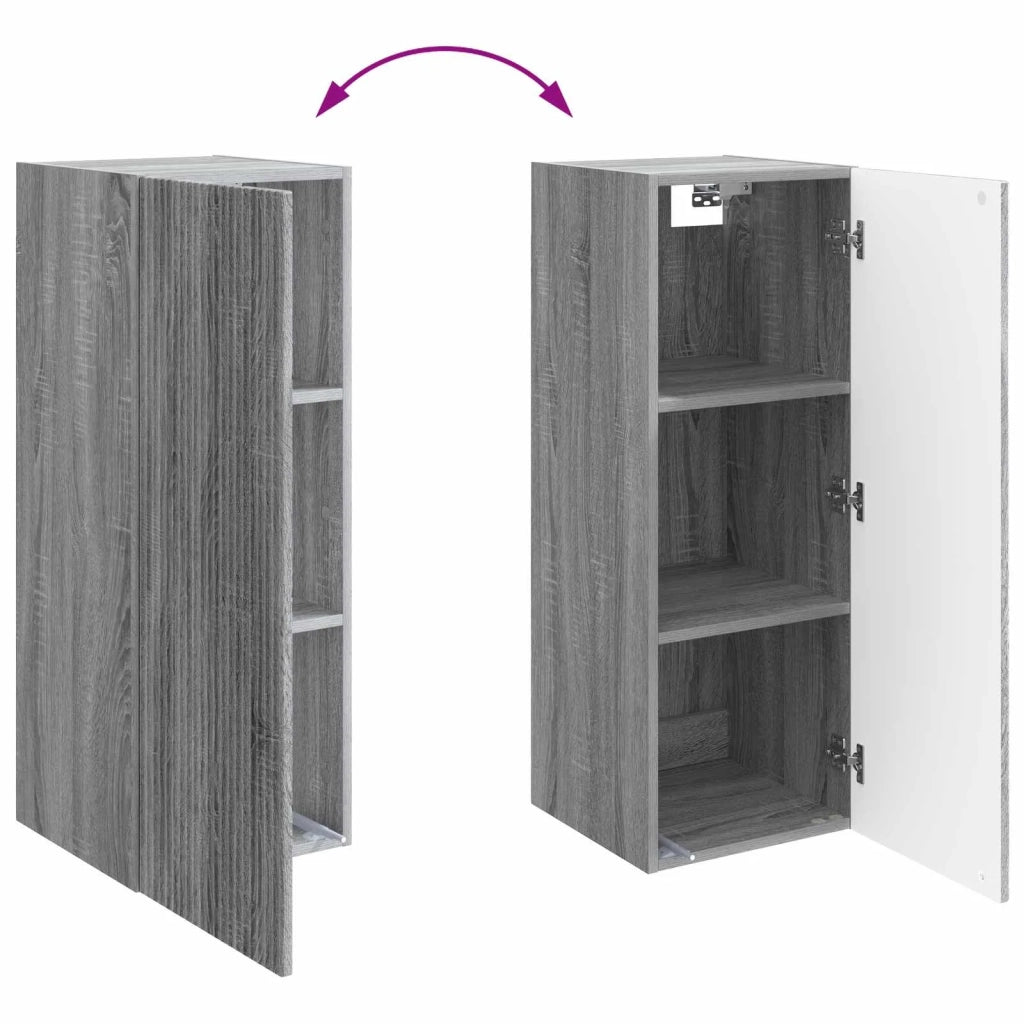 Mobiletto a muro 33 x 34,5 x 90 cm Legno ingegnerizzato 898421