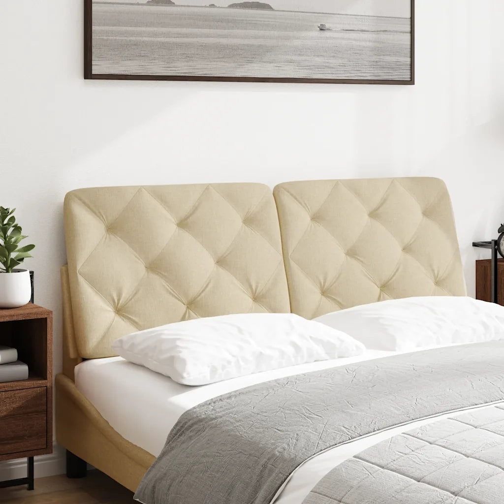 Cuscino Testiera Crema 120 cm in Tessuto
