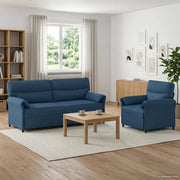 Set di divani 2 pz Blu Tessuto 3424879