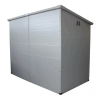 Casetta Box da Giardino Hause 143x247x194 h cm in Plastica Grigio chiaro