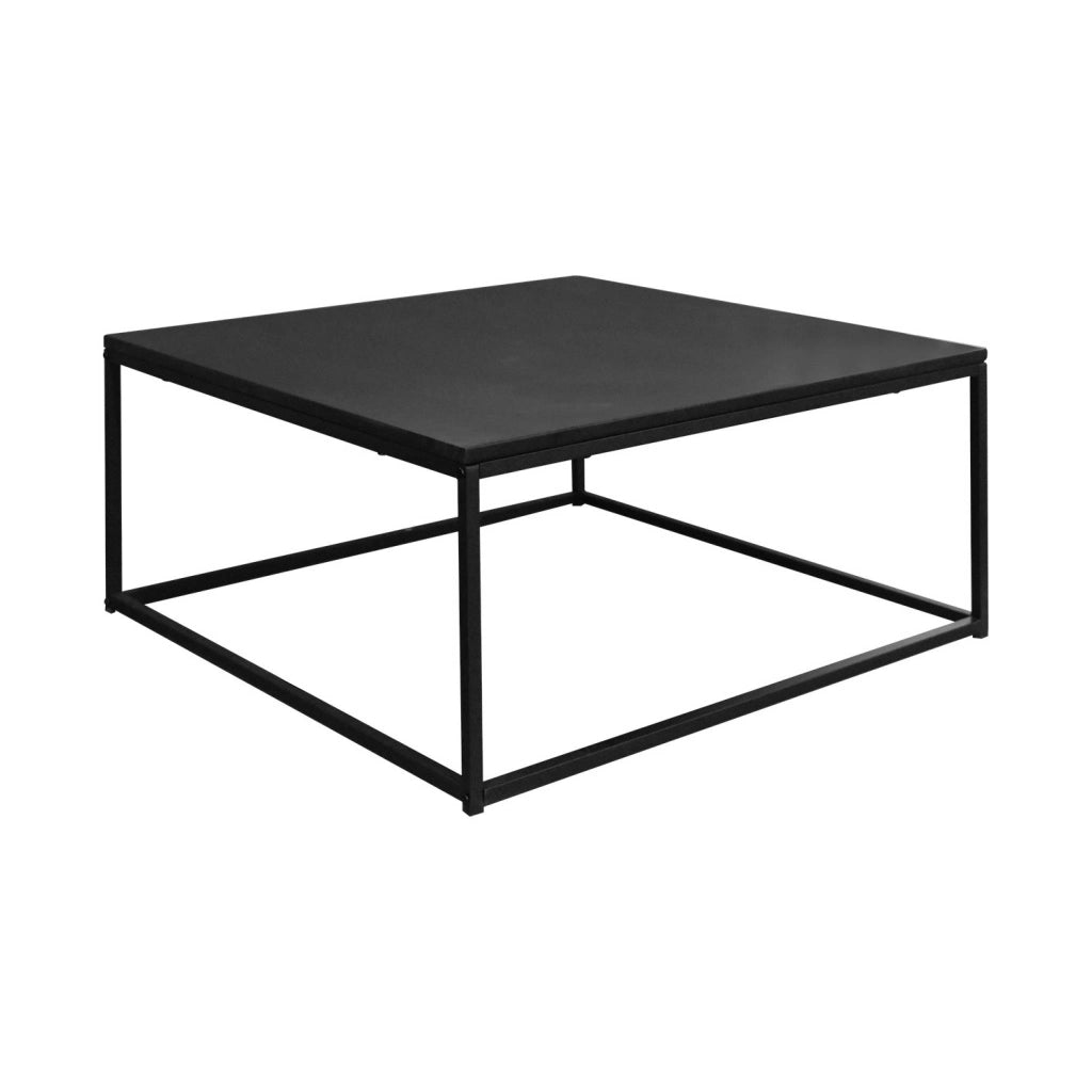 Tavolino in metallo nero, nero