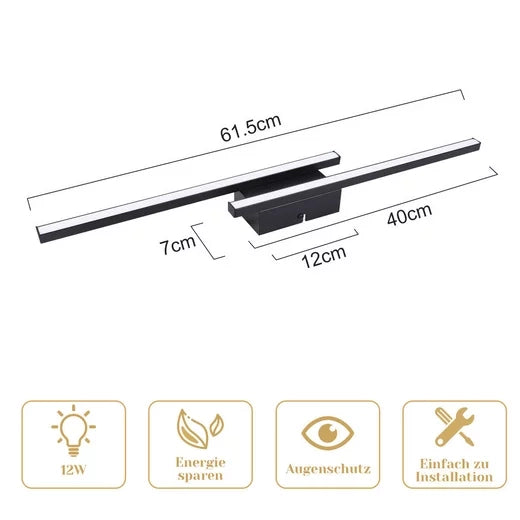 ZMH Lampada da soffitto LED moderna 12W bianco caldo per soggiorno camera letto corridoio