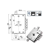 Serratura Sic.Triplice Dx 89845 Mottura
