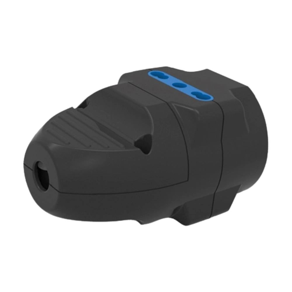 Presa volante faeg fg28621 schuko bipasso p40 con 2 prese bipasso p17 colore nero