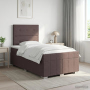 Letto box spring con materasso Marrone Scuro 120 x 190 cm 3454095