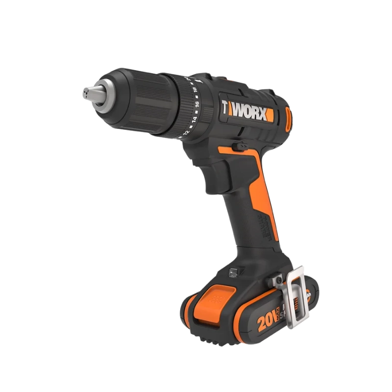 Trapano Avvitatore con Percussione WX370.1 20V 50Nm Mandrino 13mm per Foratura e Avvitatura - Worx
