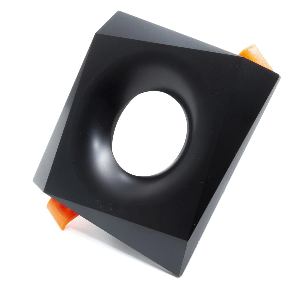 Faretto quadrato incasso moderno lampada LED 8W GU10 luce soffitto cucina negozio 230V foro 65mm BIANCO NERO 4000K