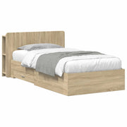 Telaio del letto con storage Rovere Sonoma 100 x 200 cm 3433723