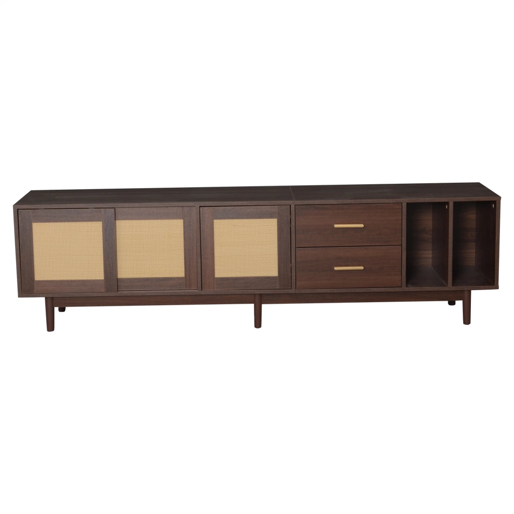 Mobile TV da 190 cm marrone in MDF