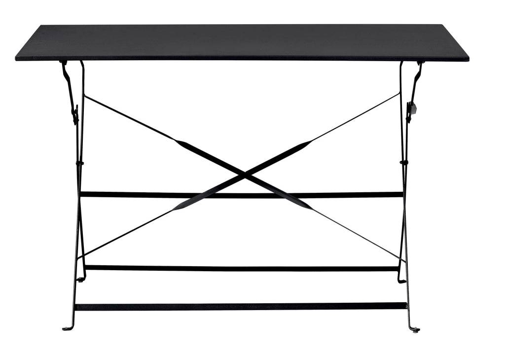 Tavolo Pieghevole da Giardino 110x70x72 cm in Ferro Antracite