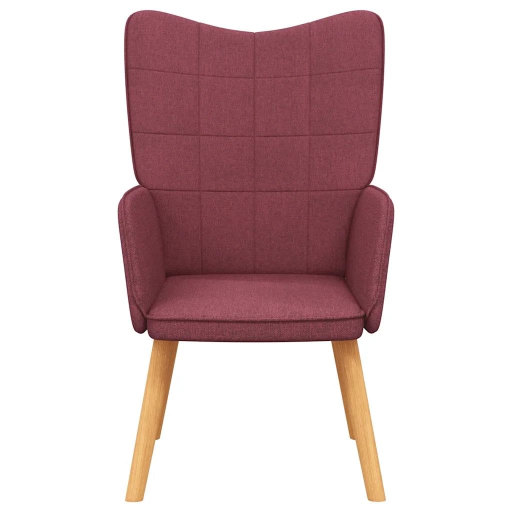 Sedia Relax Rosso Vino in Tessuto 327927
