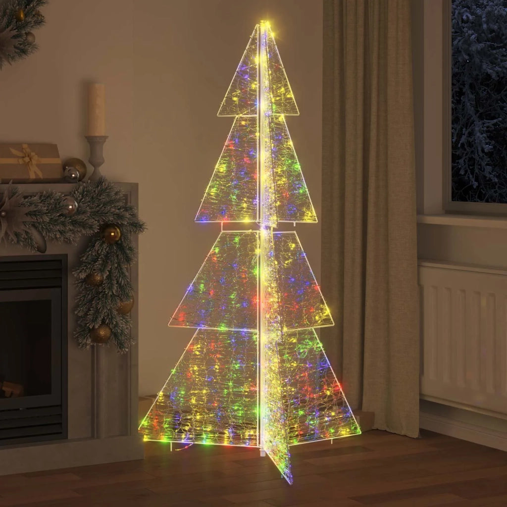 Albero di Natale con 240 LED Multicolore 180 cm Acrilico