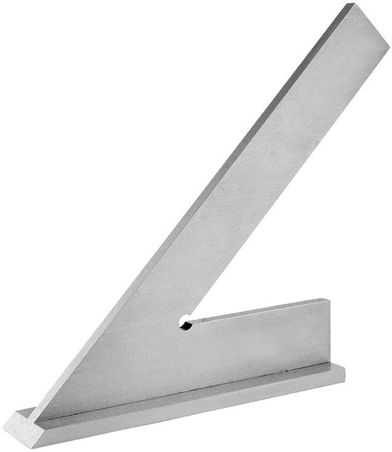 Liniaal di angolo per carpenteria - precisione alta - 45 gradi - costruito con acciaio carbonio - base piatta - ideale per carpentieri - Linia di misura