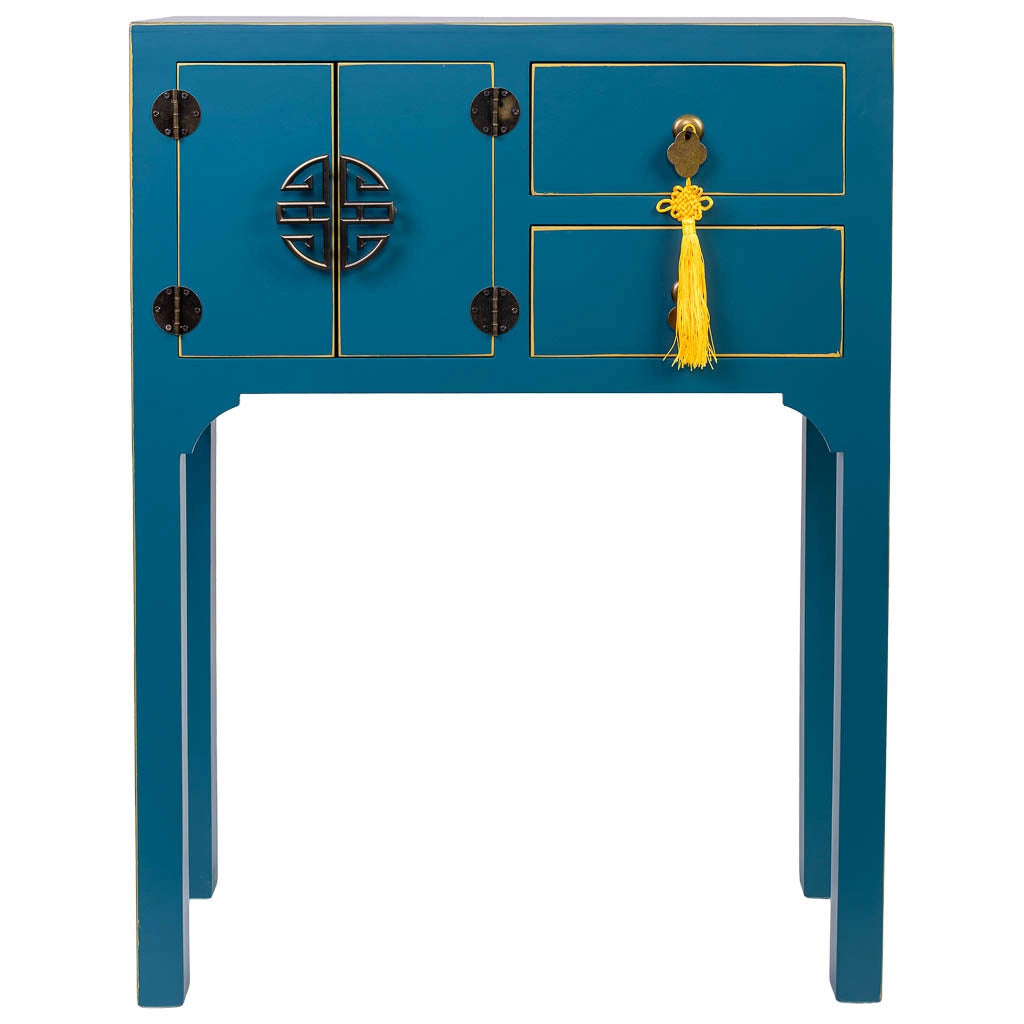 Mobile da ingresso in legno con 2 cassetti e 2 porte 63x26x83h cm
