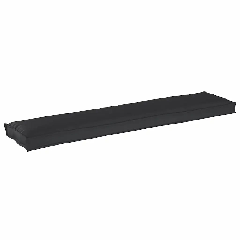 Cuscino per pallet Nero 180 x 40 x 8 cm Tessuto Oxford 42001672