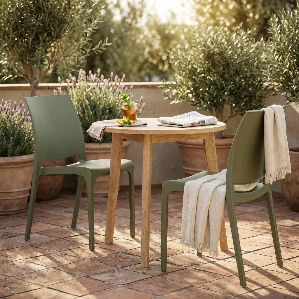 Sedia da Giardino in Polipropilene cm 46x54x80 - VOLGA
