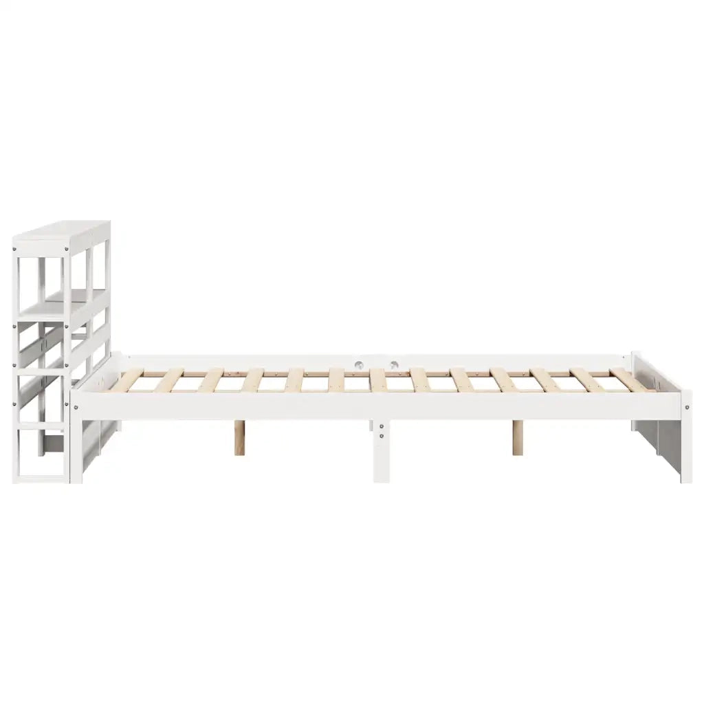 Giroletto con Testiera senza Materasso-Struttura Letto Bianco 120x200 cm 849284