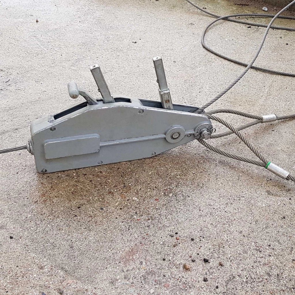 Paranco a fune max 3200kg fune 20m Ø16mm per sollevamento spostamento carichi