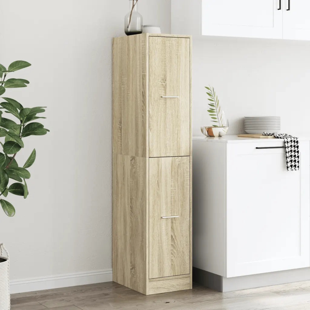 Mobiletto da Farmacia Rovere Sonoma 30x41x144,5 cm Legno Agglomerato 855171