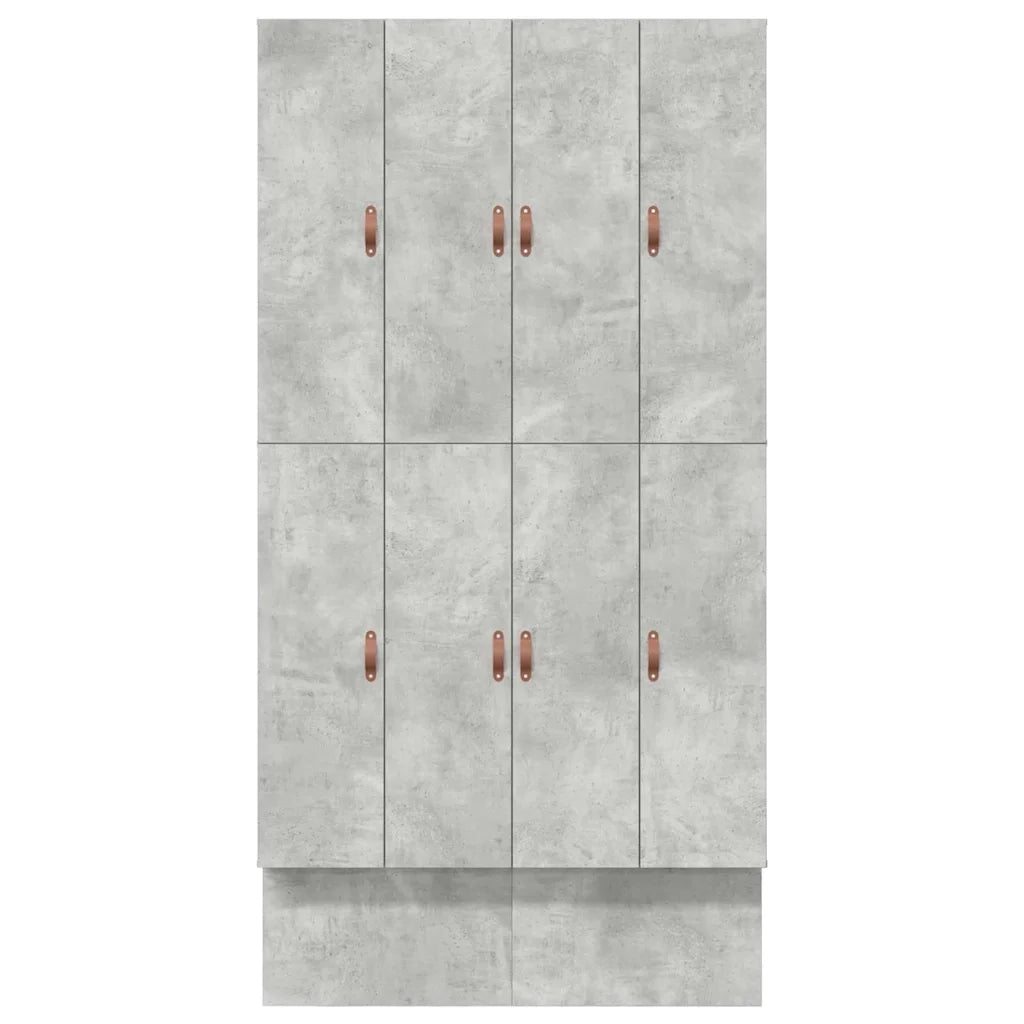 Struttura letto con contenitore con porta Grigio cemento 120 cm 3335688