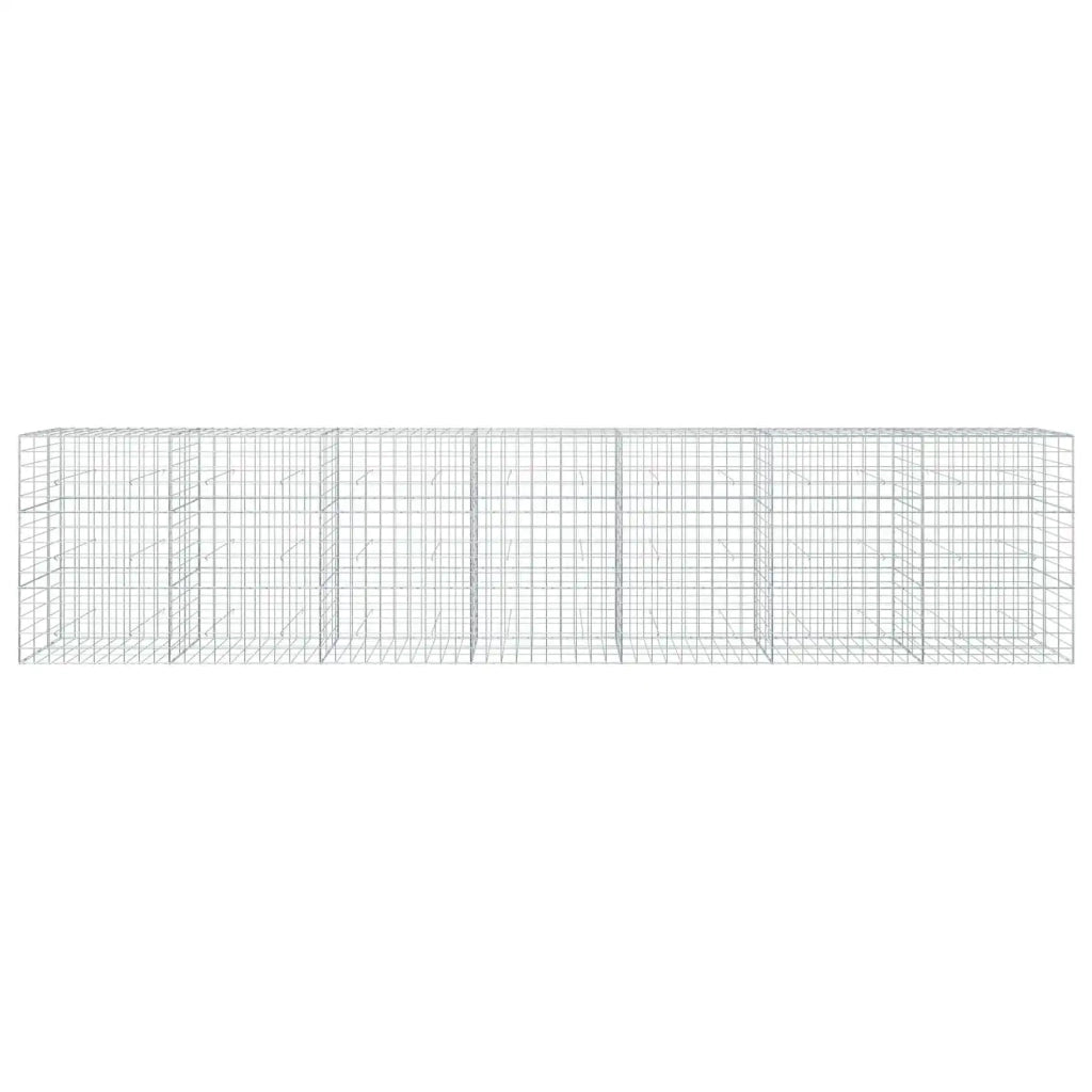 Gabione con filo da 5 mm e rete 10x10 cm 700x30x150 cm 3465152