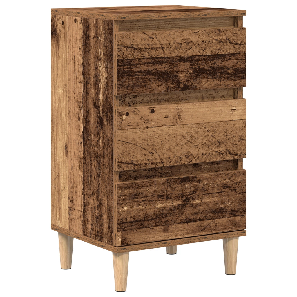 Comodino  in legno vecchio 40x35x70 cm in legno ingegnerizzato
