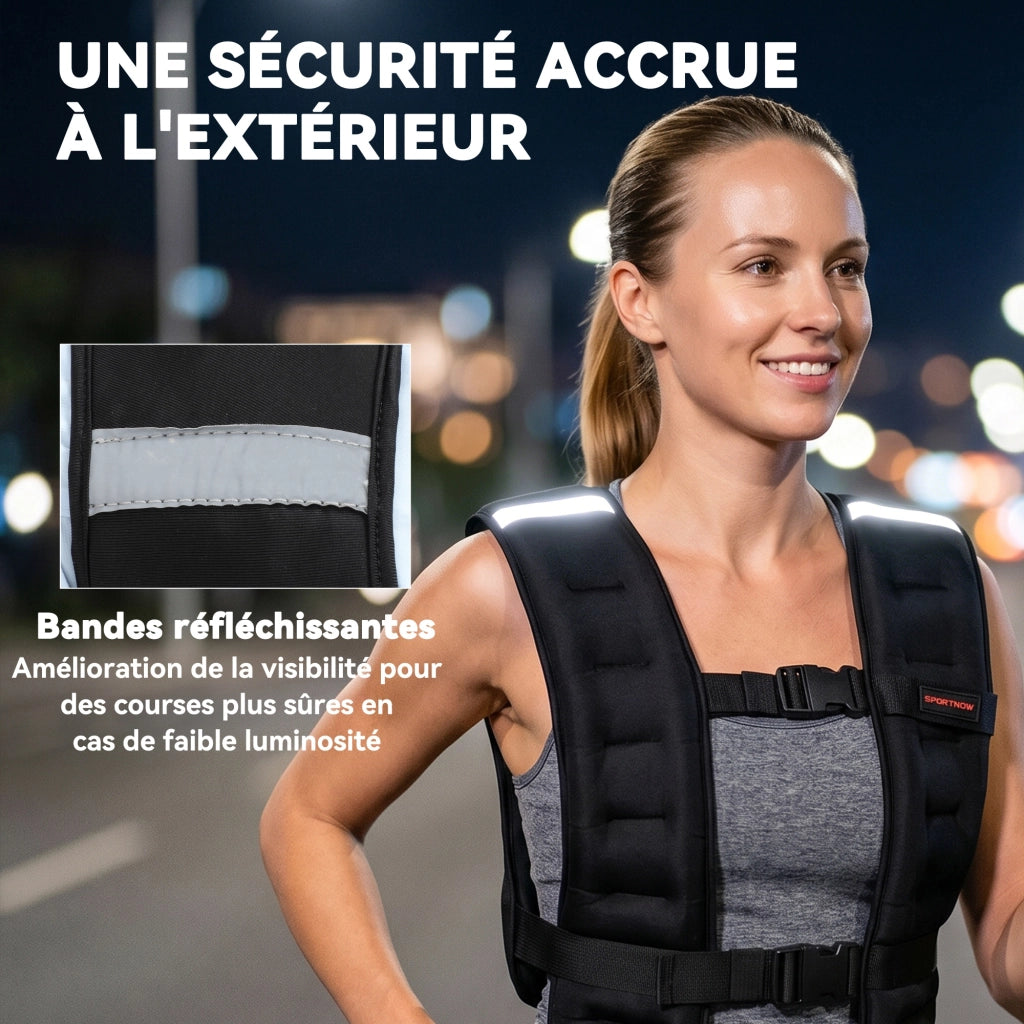 Gilet ad alta visibilit¨¤ ¨C zephmum ¨C 43x33 cm nero