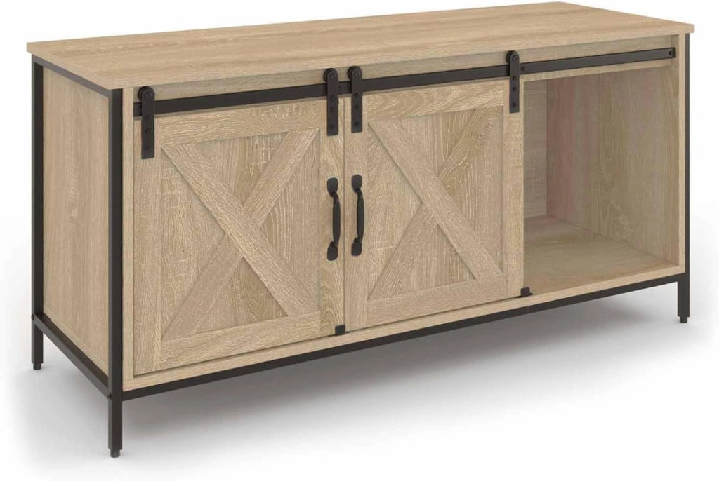 Porta TV 113 cm 2 porte scorrevoli QUEBEC design industriale