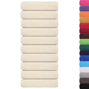 vidaXL Asciugamani Doccia 10 pz Crema 70x140 cm 360 g/m² 100% Cotone