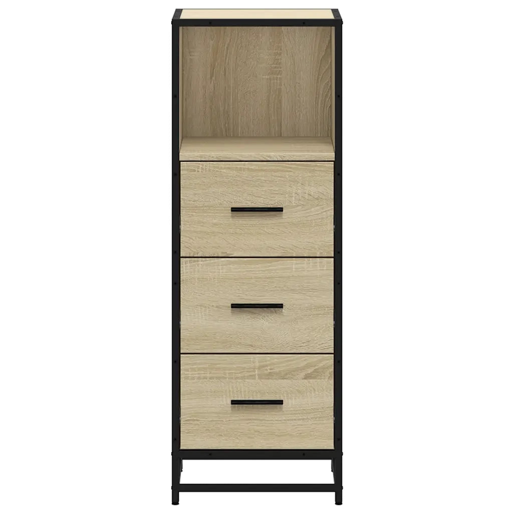 Armadietto Bagno Rovere Sonoma 35x37,5x100 cm Legno Multistrato